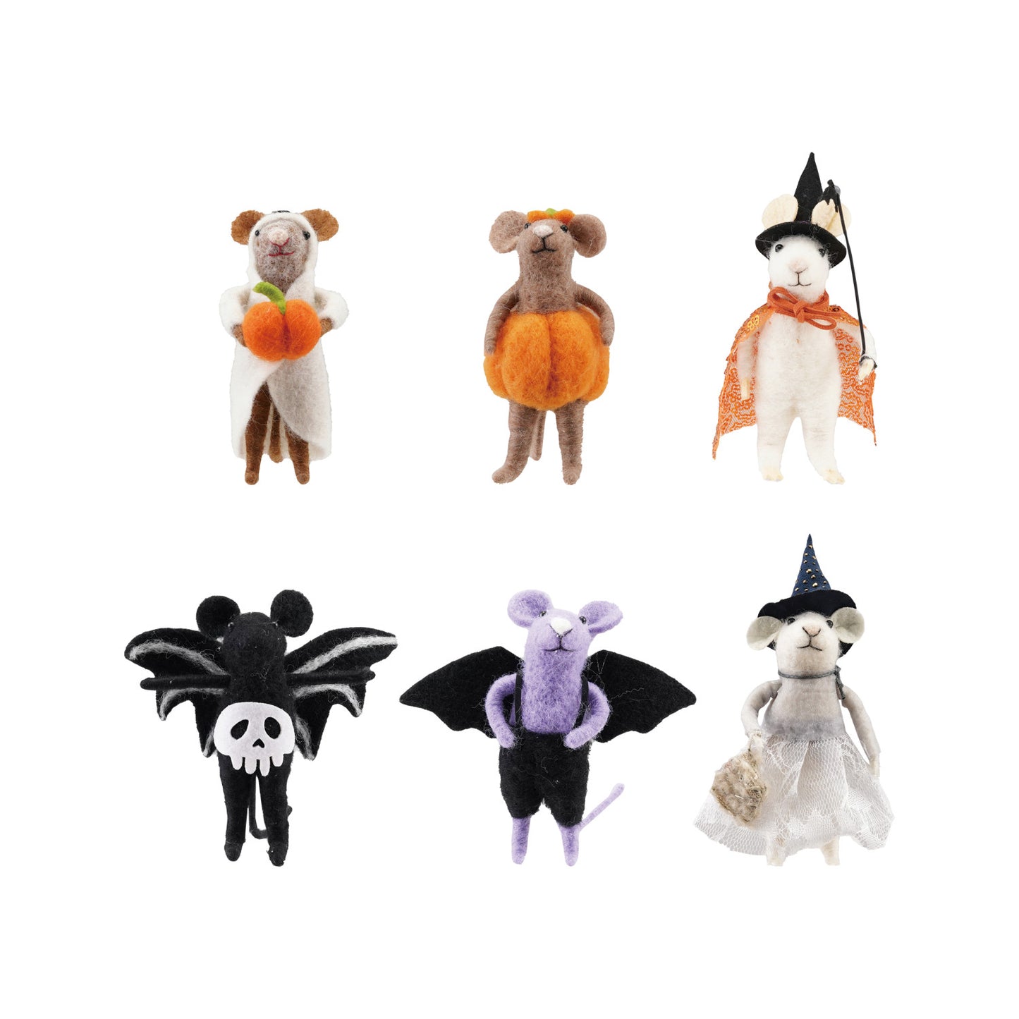 Wool Felt Halloween Mouse