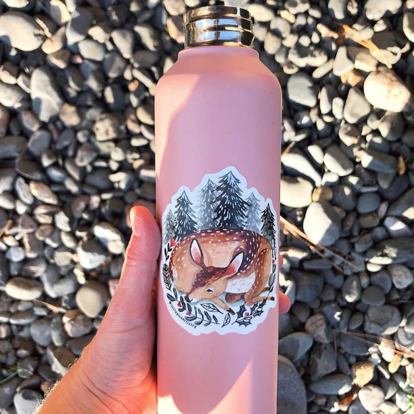 Winter Fawn STICKER