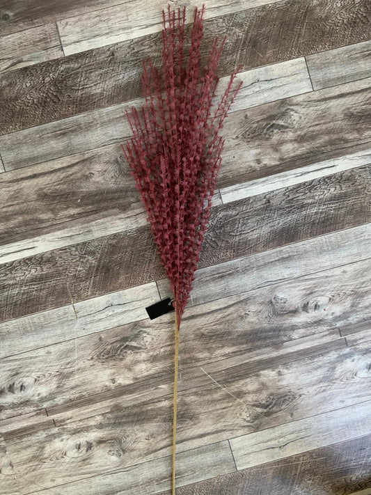 39.5" Burgundy Twisted Eyelash Ribbon Stem