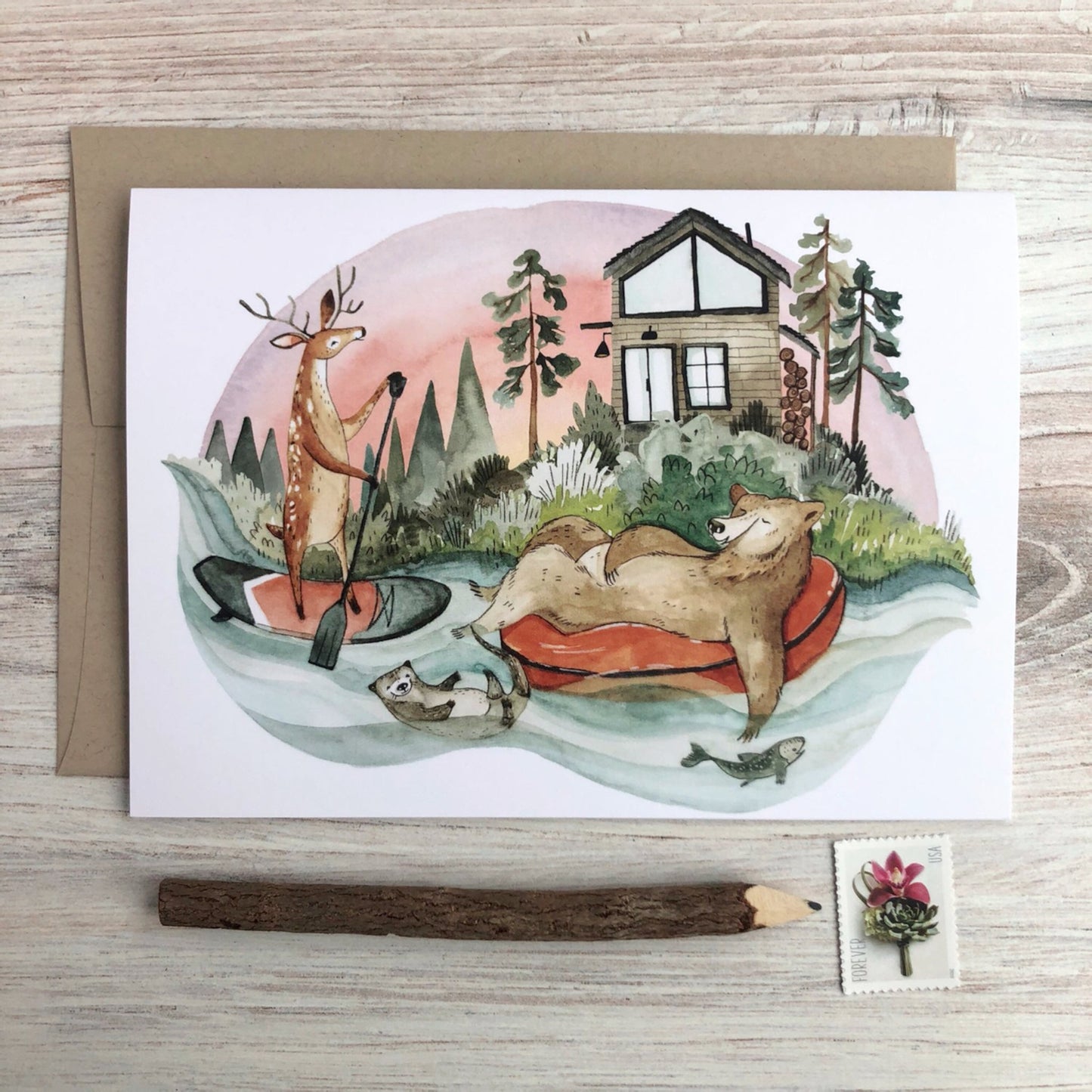 River Float 5x7 Card