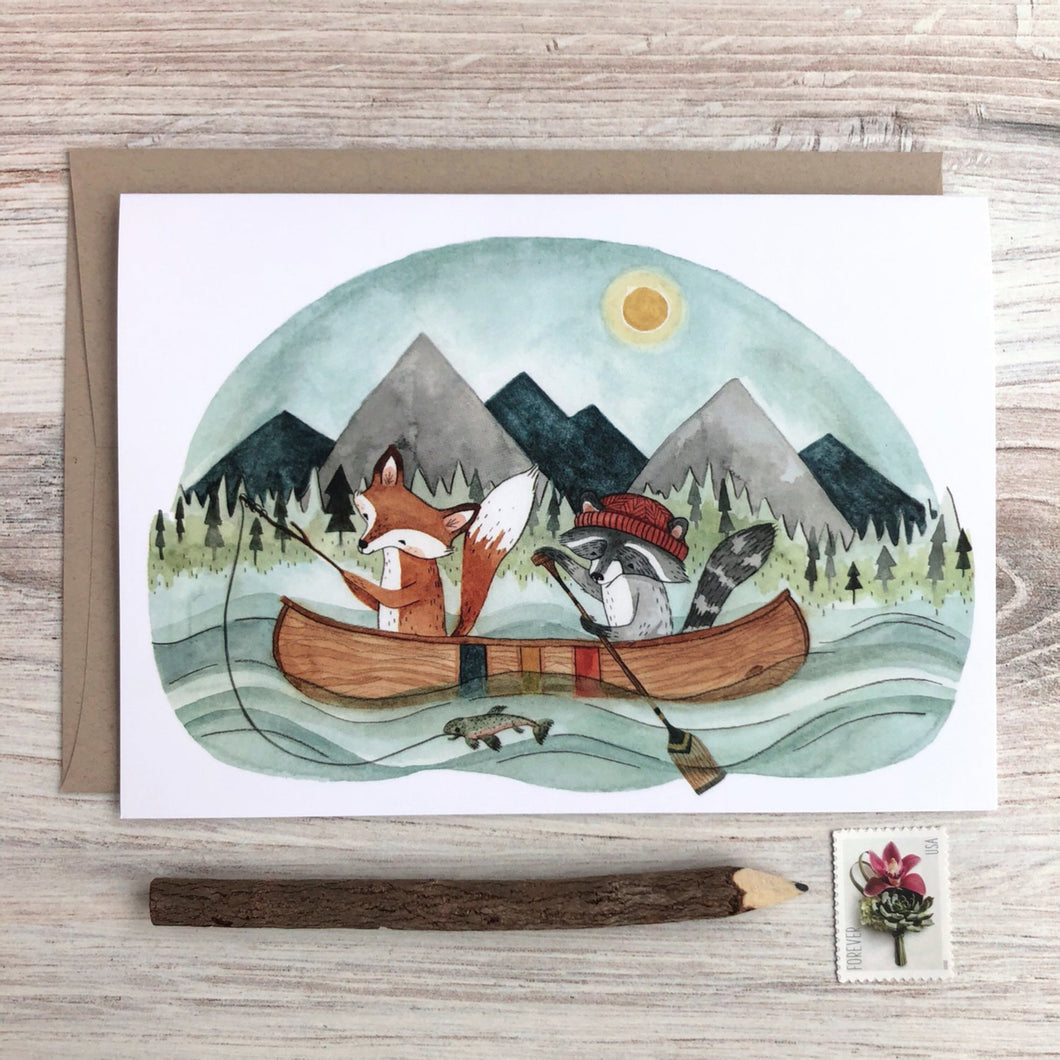 Canoe Adventure 5x7 Card