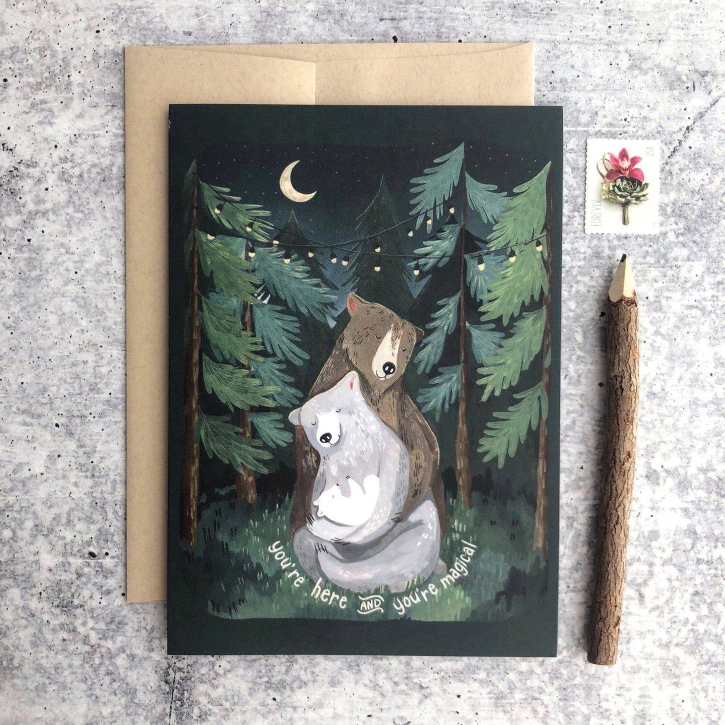 Night Forest 5x7 Card