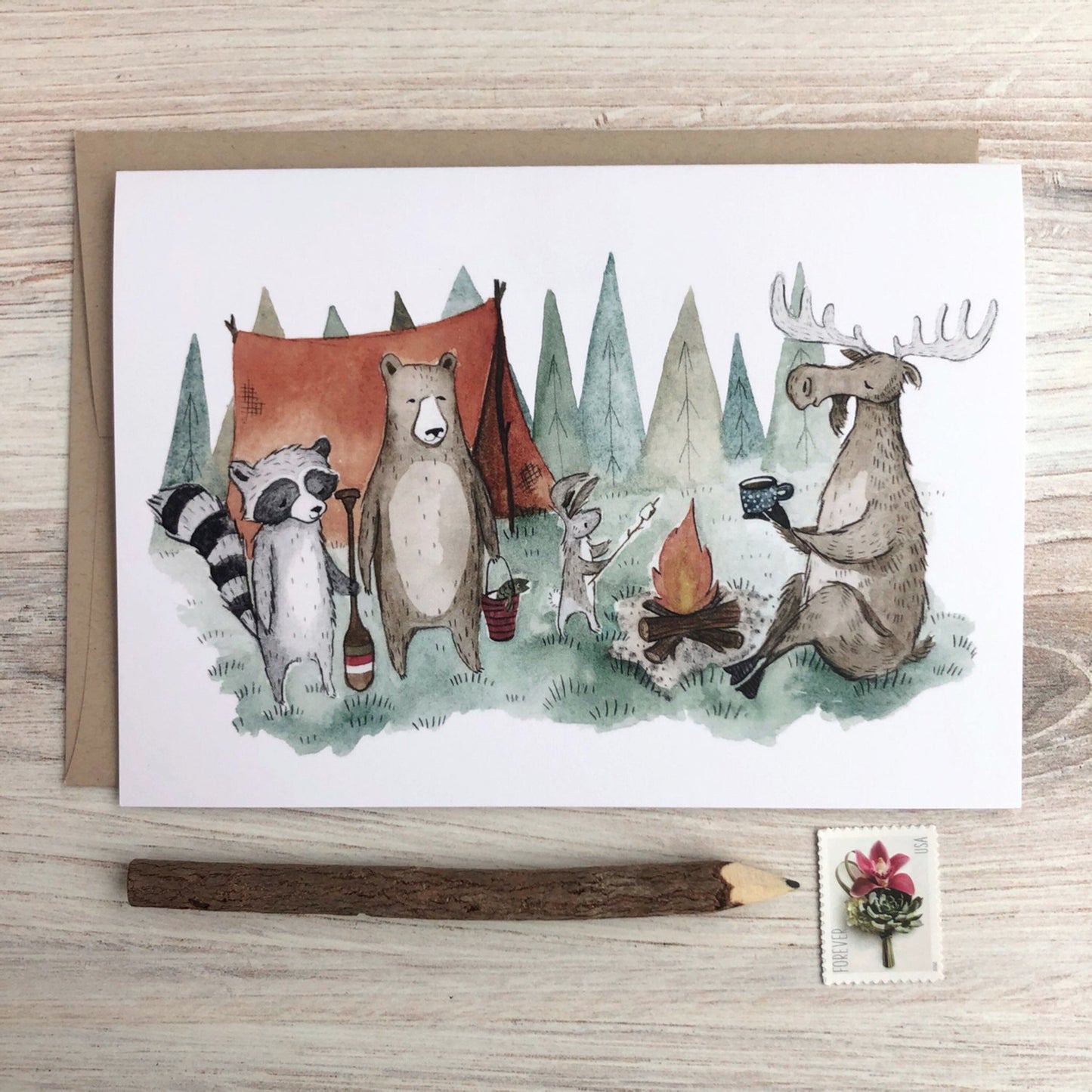 Gathering Friends 5x7 Card