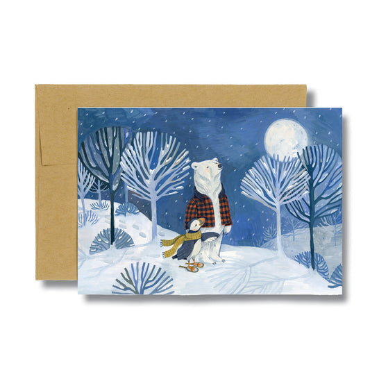 Winter Moon 5X7 Card