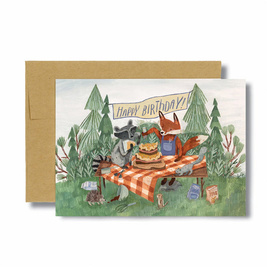 Forest Cake Birthday 5x7 Card