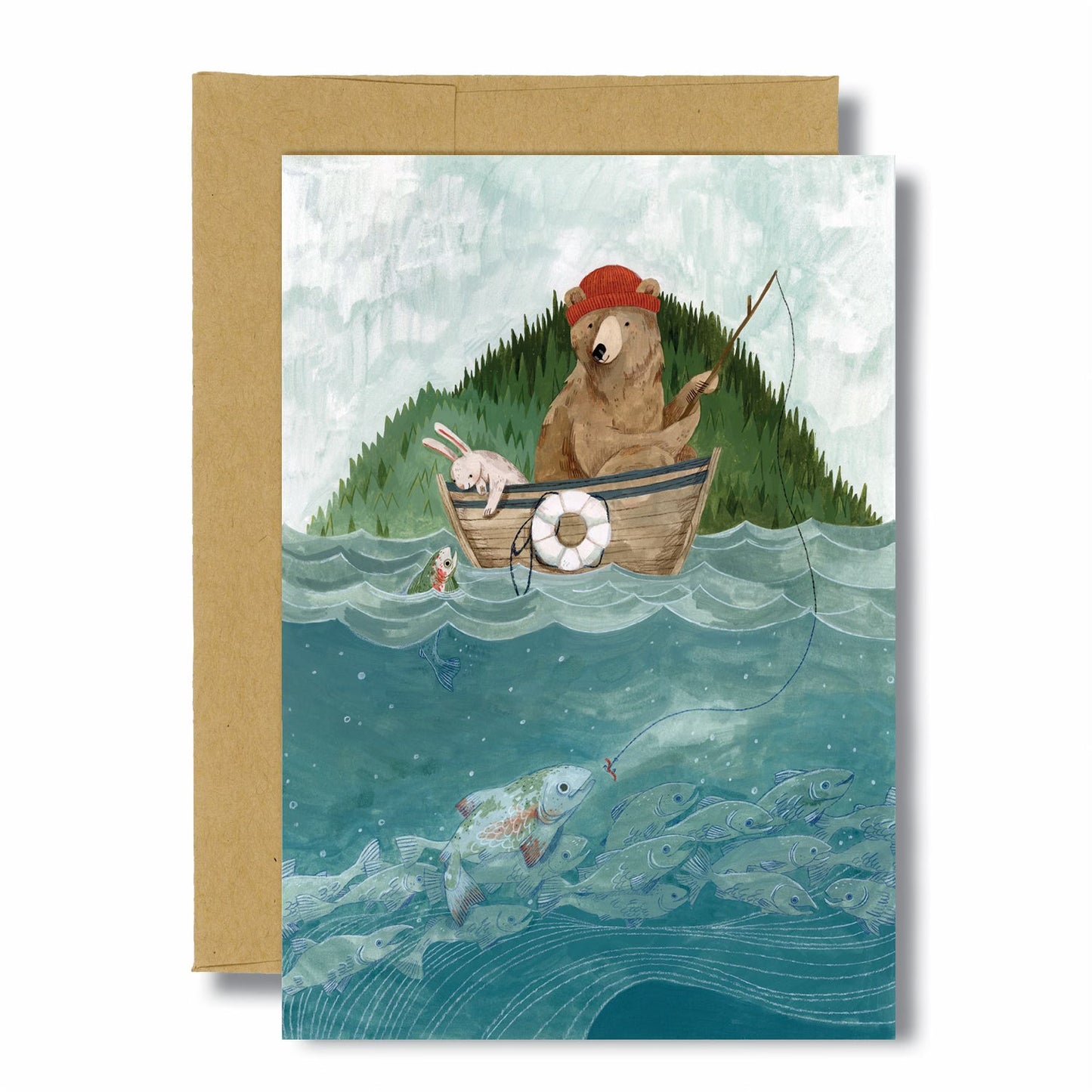 Fishing Day 5x7 Card