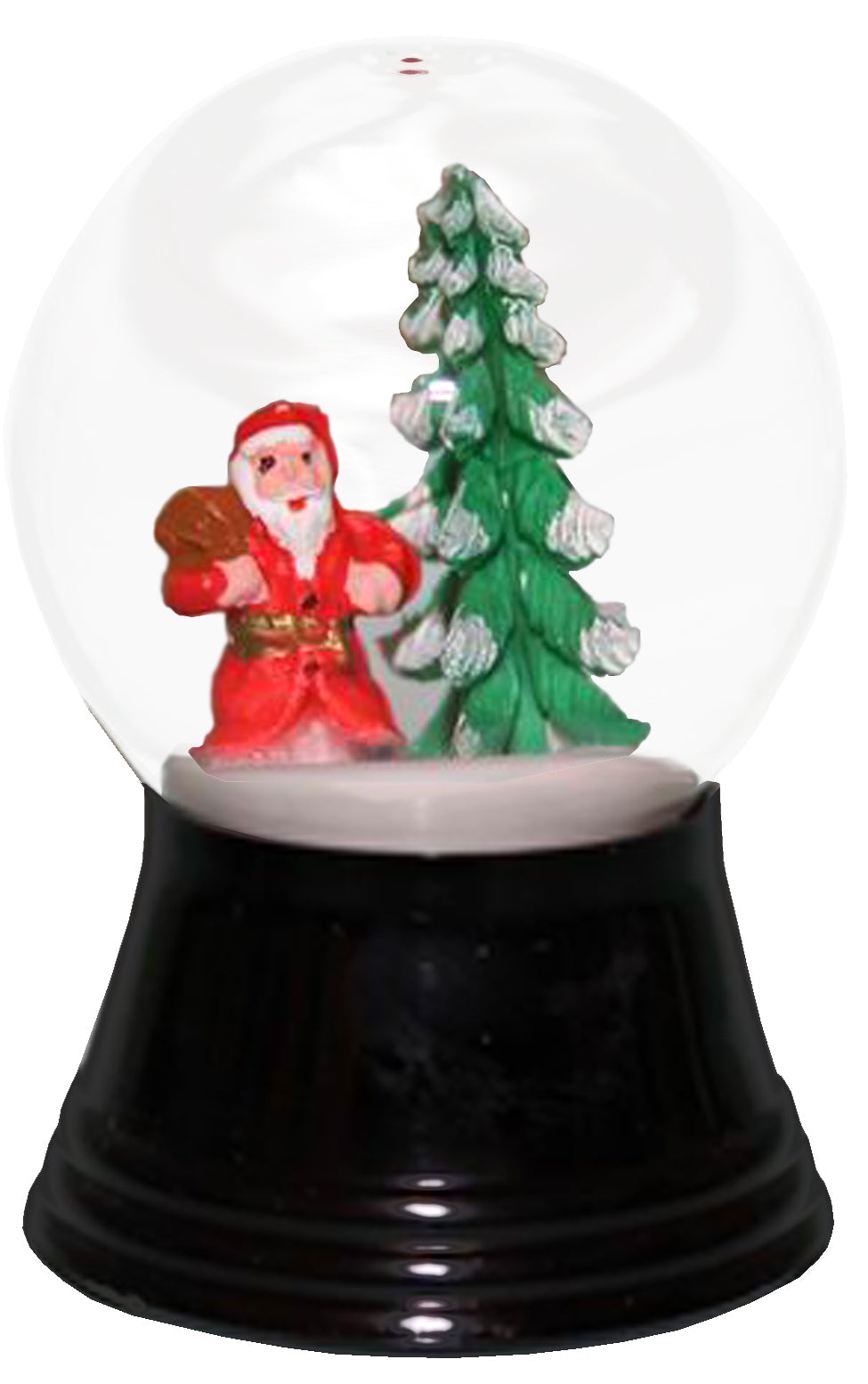 2.5" Santa w- Tree Snowglobe