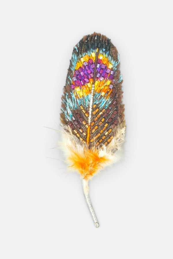Dove Feather Brooch Pin