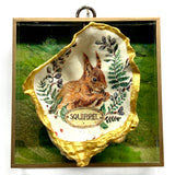 Acrylic Frame with Squirrel Oyster Shell (4" wide)