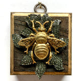 Bourbon Barrel Frame with Grande Bee on Brooch (2.25” wide)