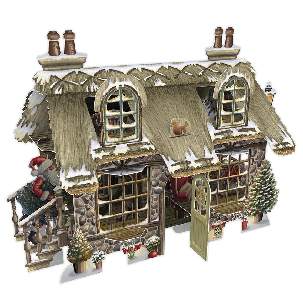 3D COZY COTTAGE PAPER D'ART