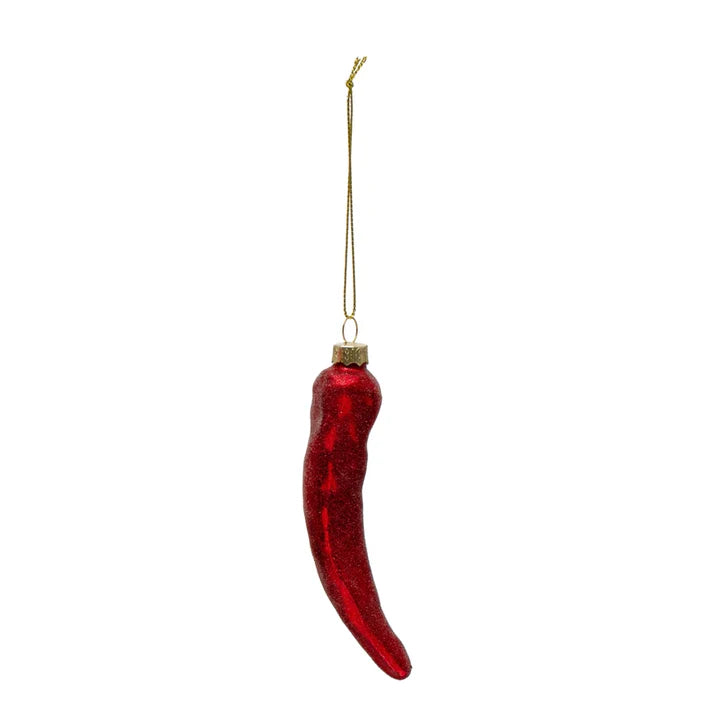Glass Chili Pepper Ornament