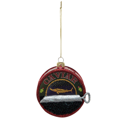 Glass "Caviar" in Can Ornament