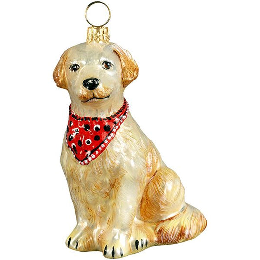 Golden Retriever with Bandana Ornament