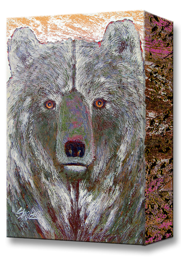 18X26 GREY Bear Metal Box Art