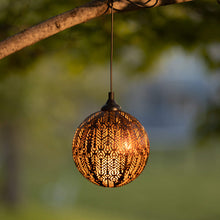 Load image into Gallery viewer, Copper Hanging Solar ball, 22&quot;
