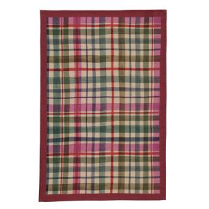 Clan Kitchen Towel, Raspberry