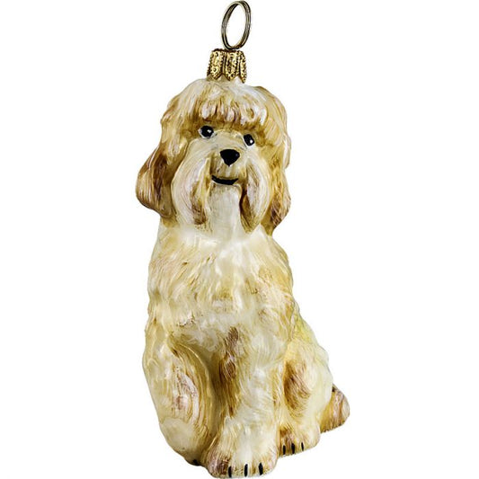 Yellow Labradoodle Ornament